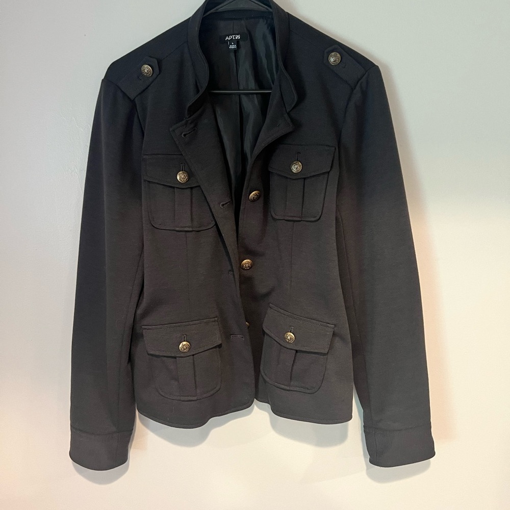 Women's Gray Military Jacket